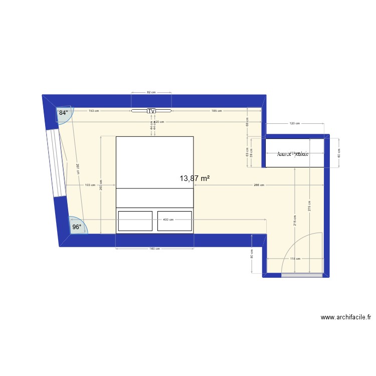 Chambre p. Plan de 0 pièce et 0 m2