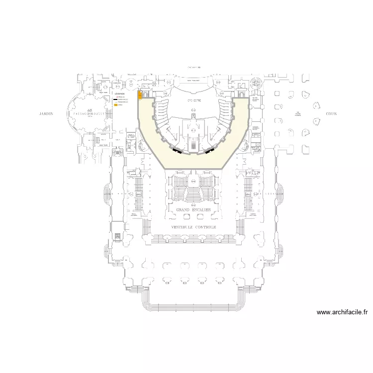 Orchestre OPERA. Plan de 