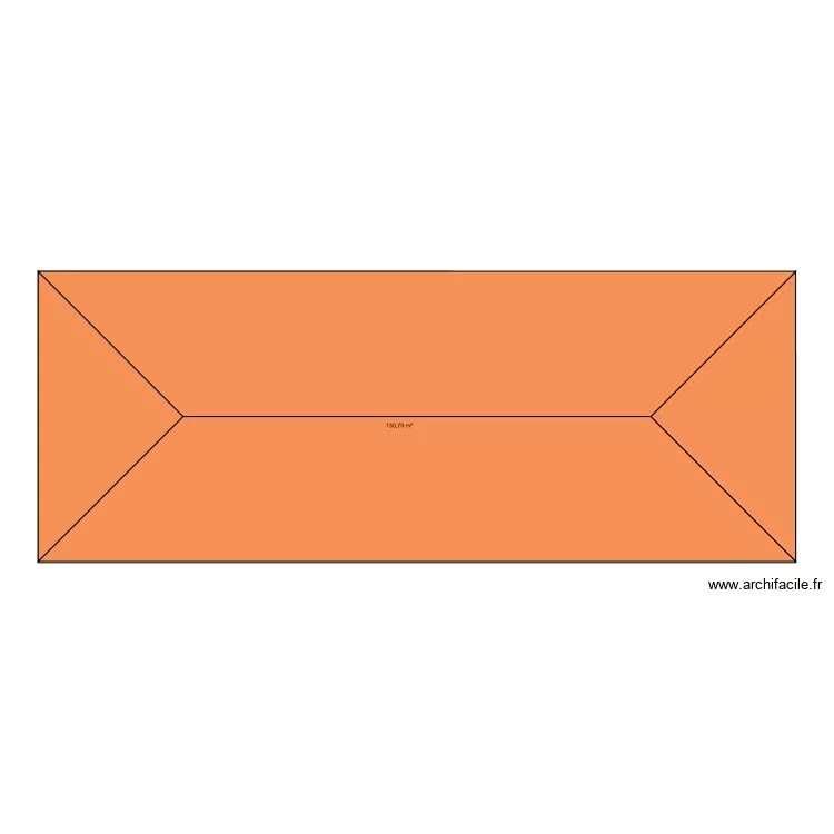 Cabrieres. Plan de 1 pièce et 131 m²