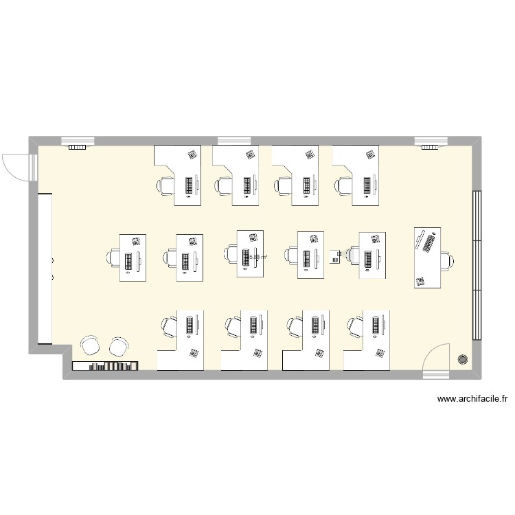 Plan Class E Plan – Plan classe – Par ketia ️ | ArchiFacile