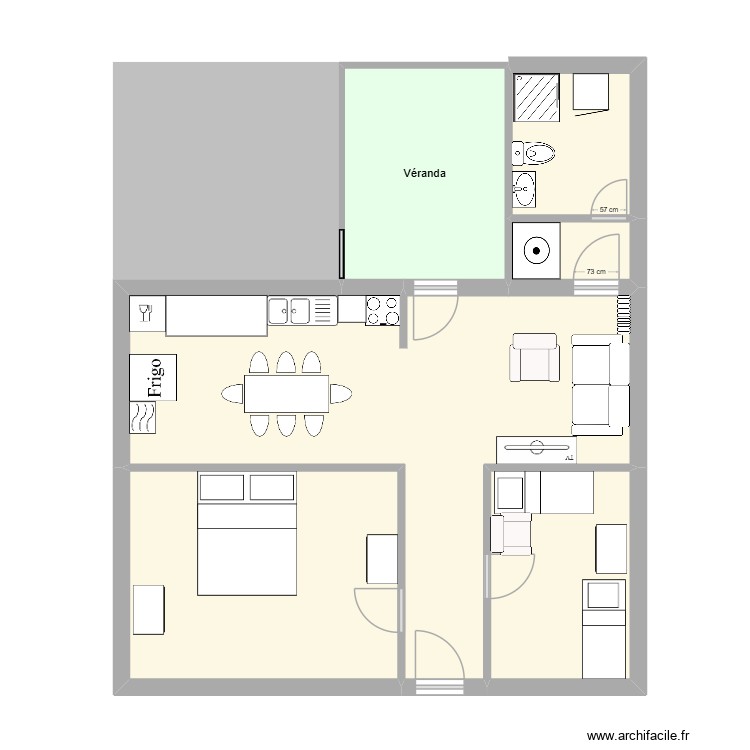 M. HAUCOM--Mich (Cl&eacute;mence). Plan de 0 pièce et 0 m2