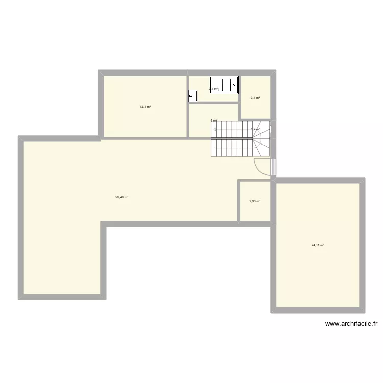 Maison. Plan de 8  et 107 m²