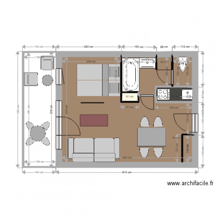 les coches. Plan de 0 pièce et 0 m2