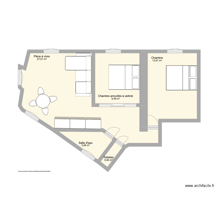 Plan appart Antoine. Plan de 0 pièce et 0 m2