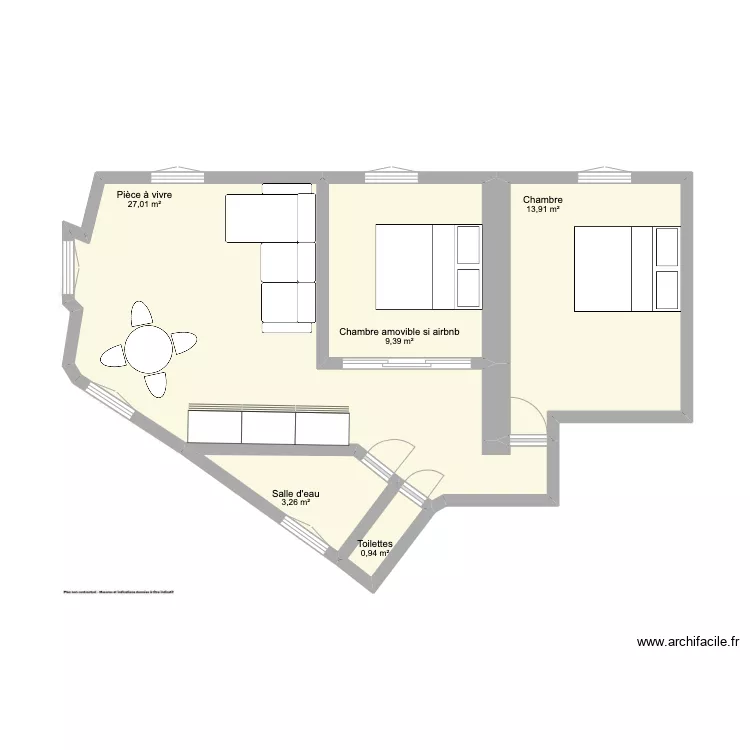 Plan appart Antoine. Plan de Plan appart Antoine. Plan de