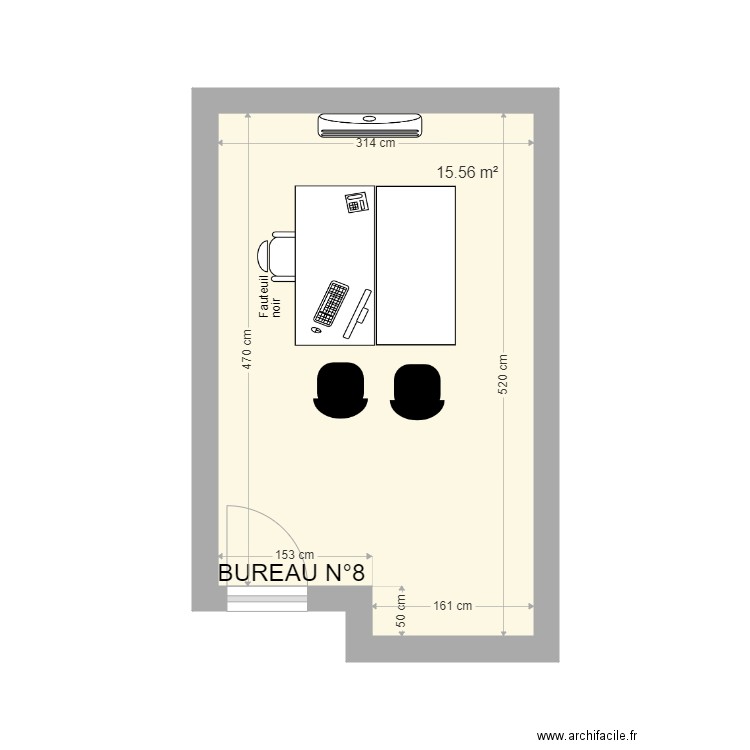 Bureau 8. Plan de 0 pièce et 0 m2