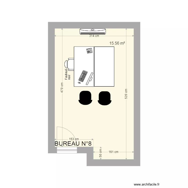Bureau 8. Plan de 