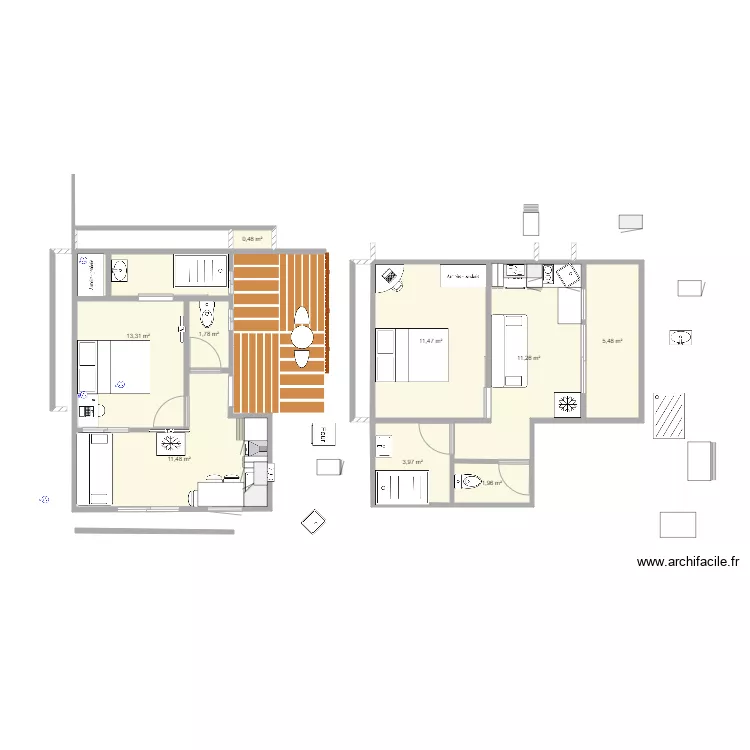 BUNGALOW 2. Plan de 