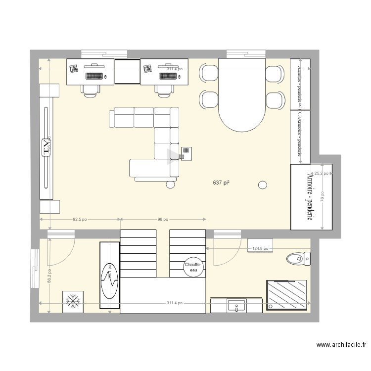 SousSol Matt Coquille. Plan de 0 pièce et 0 m2