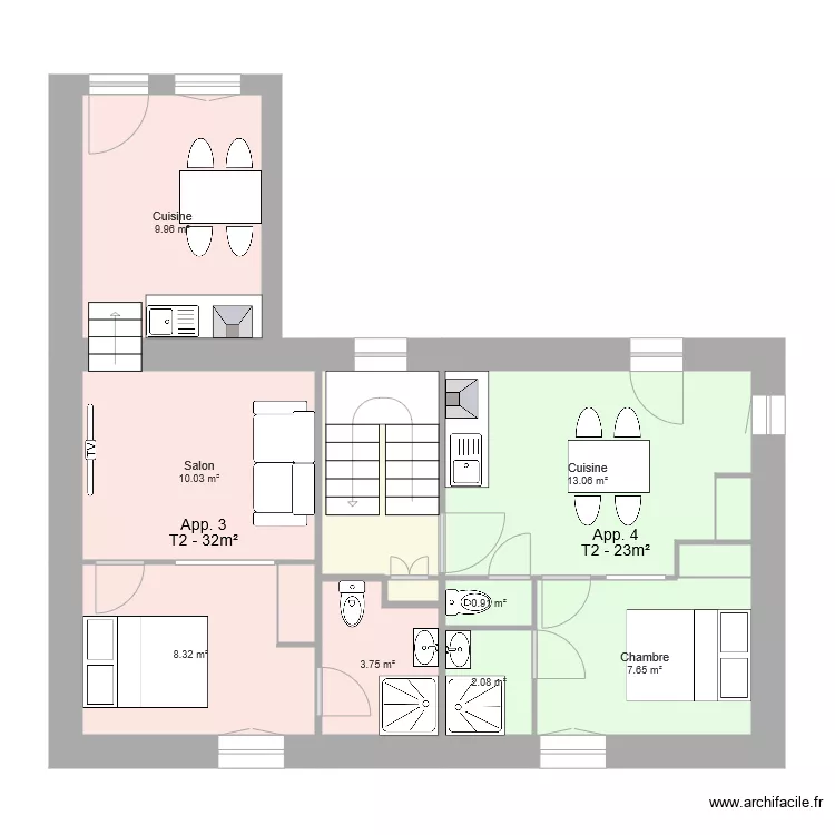 Nantes Etage 1. Plan de 
