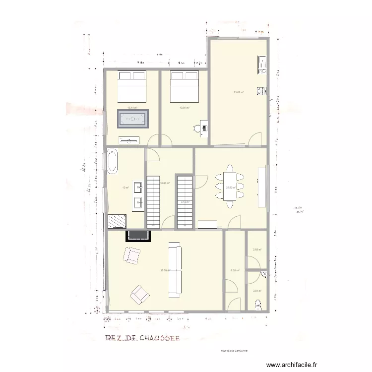 maison templeuve. Plan de 