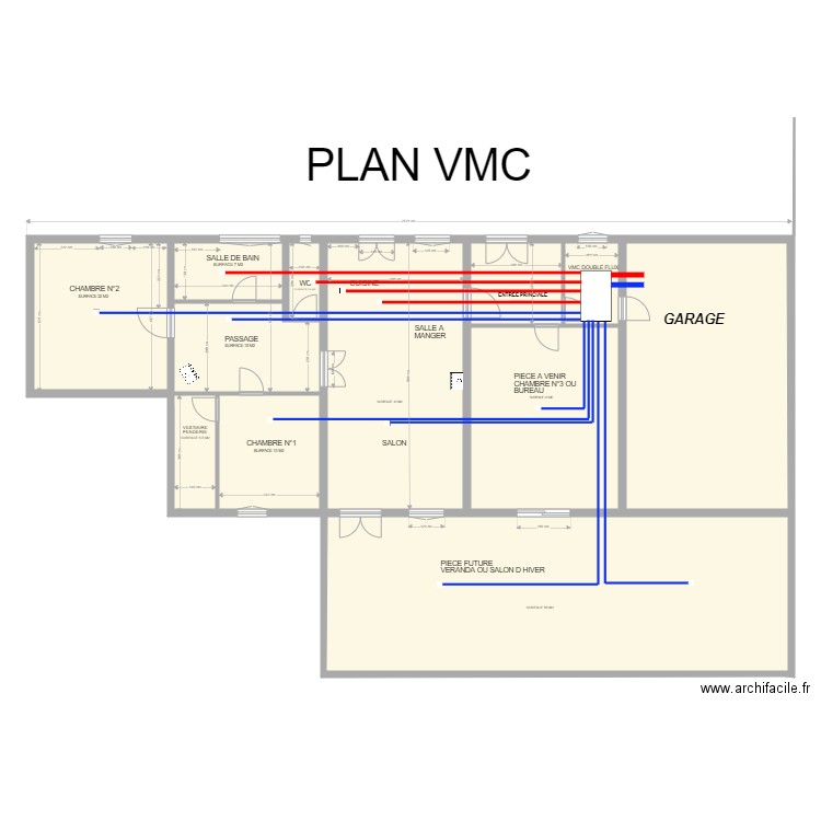 PLAN VMC. Plan de 0 pièce et 0 m2