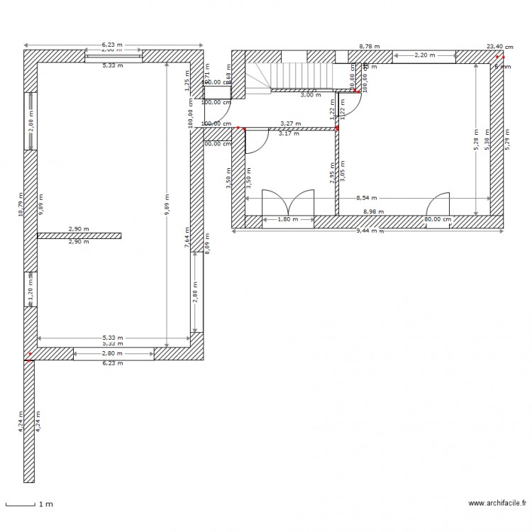 rez chaussée complet. Plan de 0 pièce et 0 m2