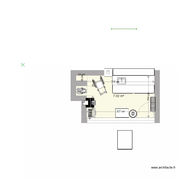 cabinet 5 modifi&eacute; IDE. Plan de 