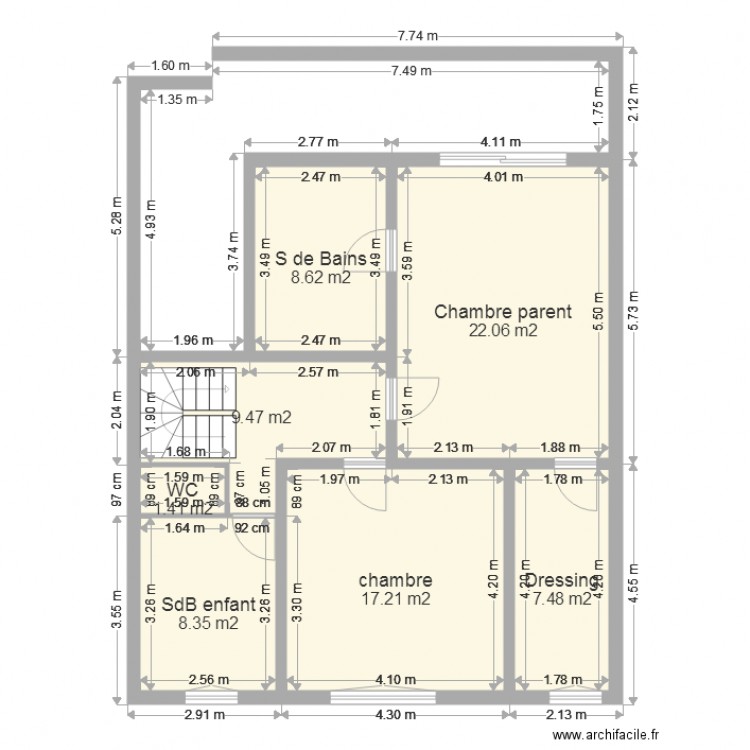 fond roy et. Plan de 0 pièce et 0 m2