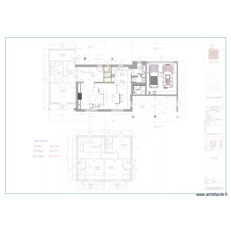 cuisine nouvelle config. Plan de cuisine nouvelle config. Plan de