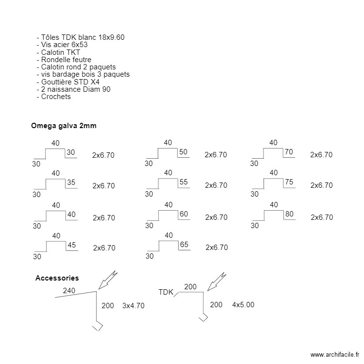 Prieur. Plan de 0 pièce et 0 m2