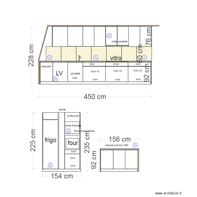 cuisine . Plan de 0 pièce et 0 m2