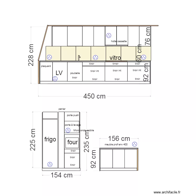 cuisine . Plan de cuisine . Plan de