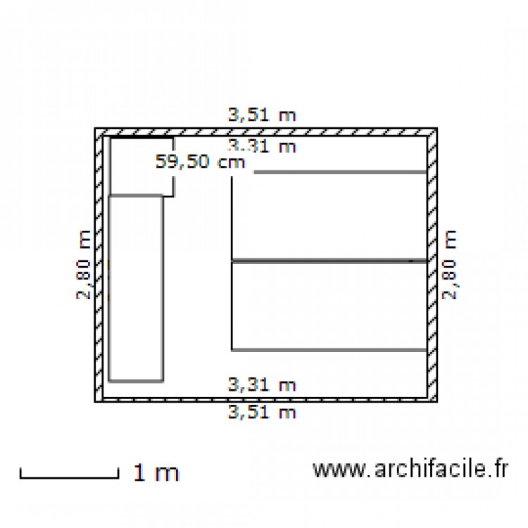 chambre 2. Plan de 0 pièce et 0 m2