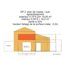DP 2 -plan de masse - sud- agrandissement