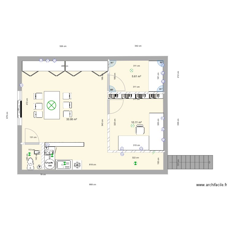 studios 2 cotations. Plan de 0 pièce et 0 m2