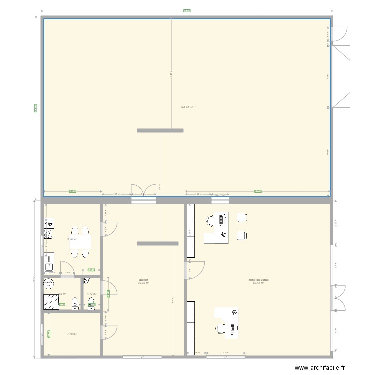 plan atelier bis. Plan de 0 pièce et 0 m2