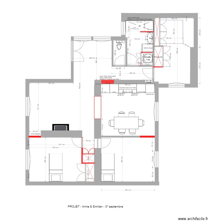 verneret projet 5 septembre . Plan de 0 pièce et 0 m2