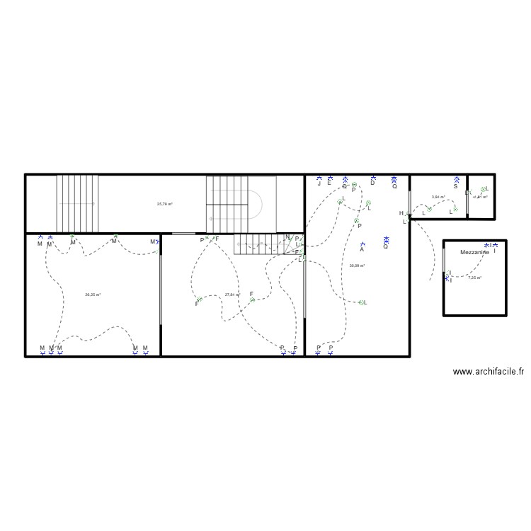 Franz Merjay 271. Plan de 14 pièces et 201 m2