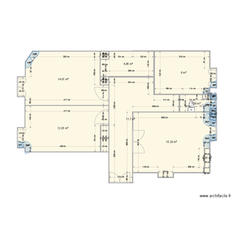BLANCON  renovation 1. Plan de 0 pièce et 0 m2