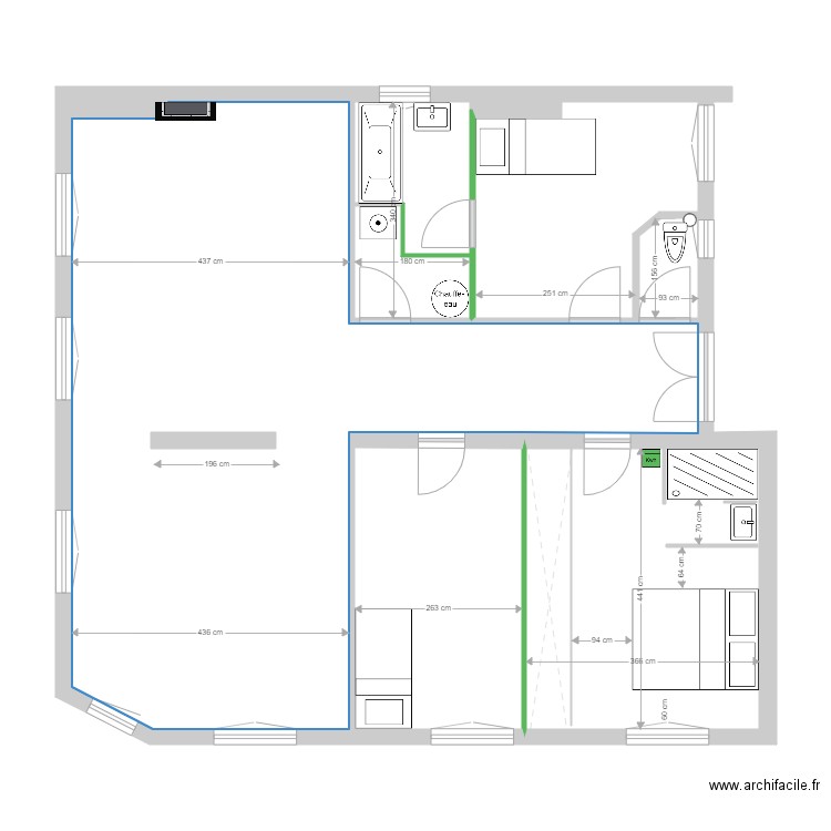 fabre 26 octobre 5. Plan de 0 pièce et 0 m2