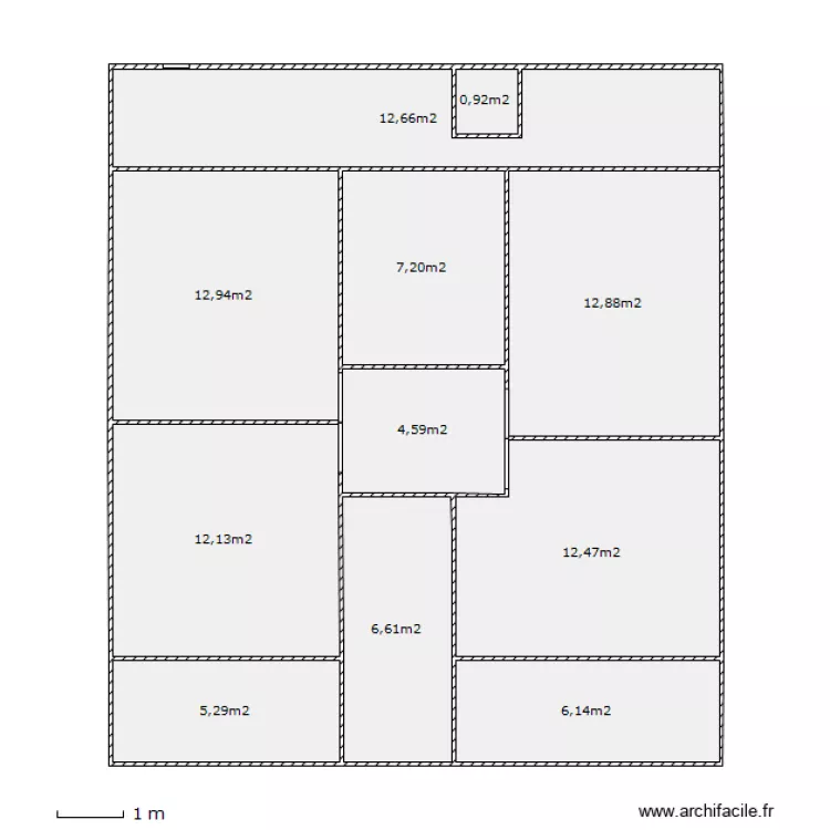 MAISON. Plan de 