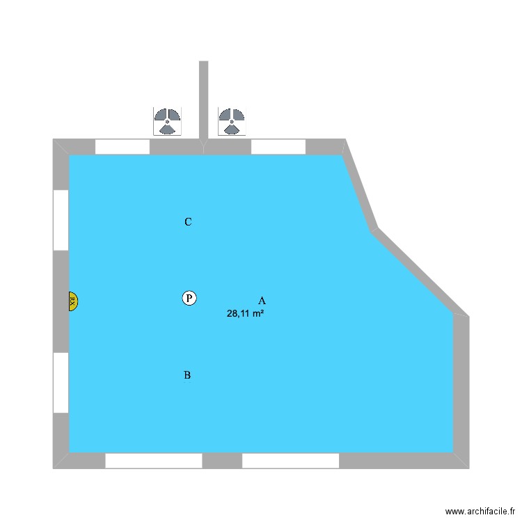 cabinet 2 WEBER. Plan de 1 pièce et 28 m2