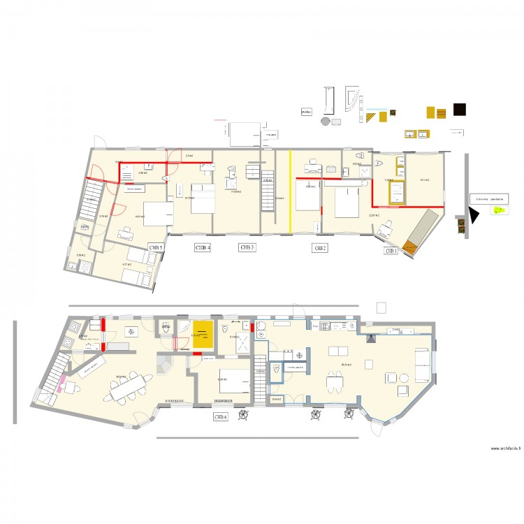 La Brévinoise RDC perso def. Plan de 0 pièce et 0 m2