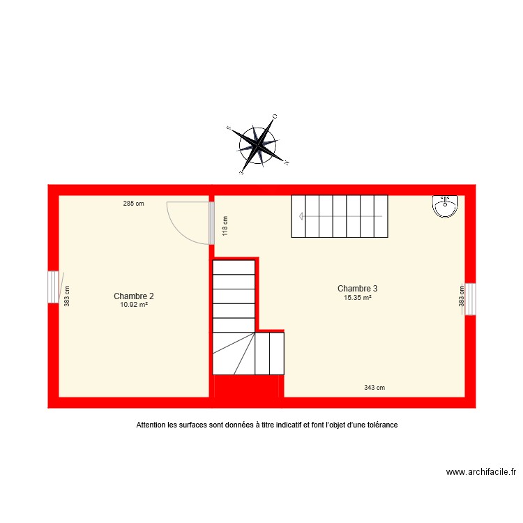 BI 5125 2eme étage coté. Plan de 0 pièce et 0 m2