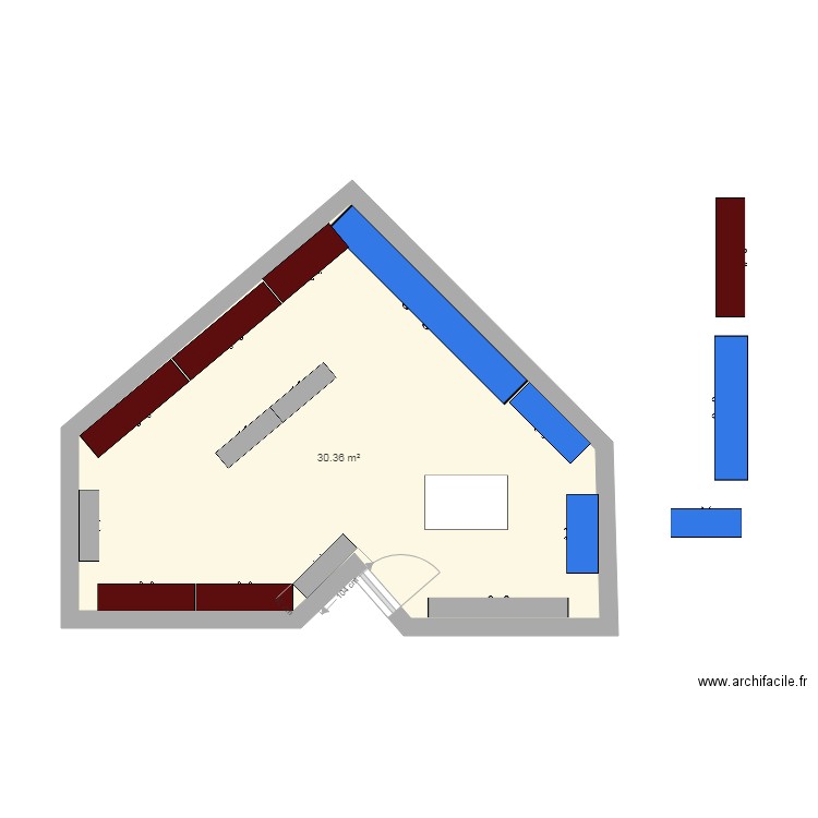 Salle Tiare. Plan de 0 pièce et 0 m2