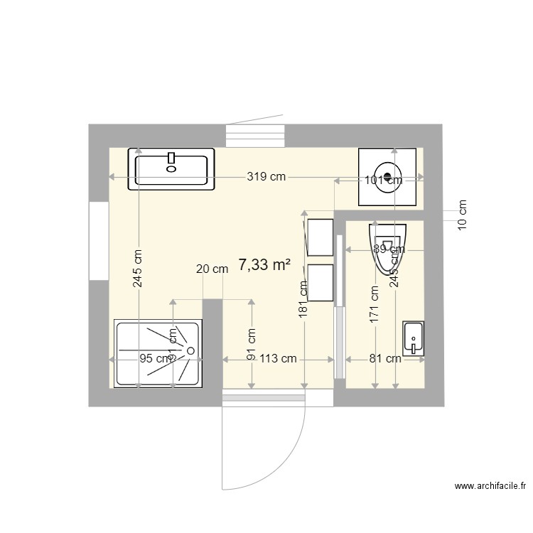 Salle de bien. Plan de 0 pièce et 0 m2