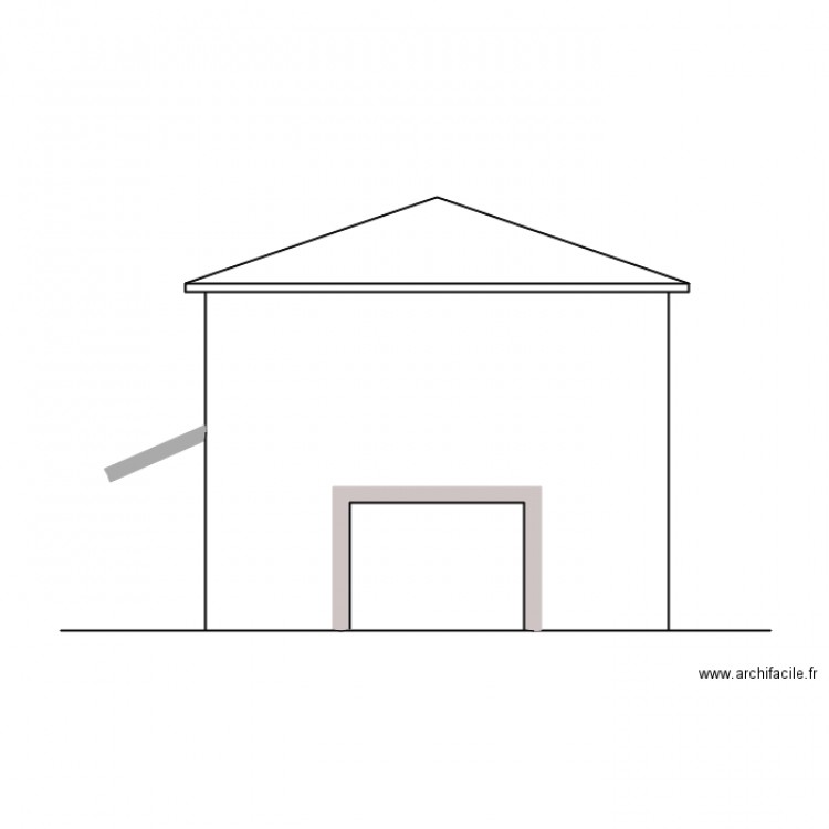 façade sud permis . Plan de 0 pièce et 0 m2