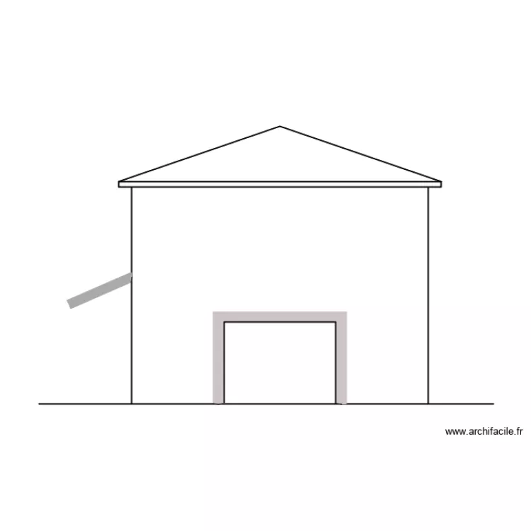 fa&ccedil;ade sud permis . Plan de 