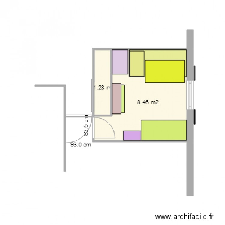 CHAMBRE VIRGINIE 2. Plan de 0 pièce et 0 m2