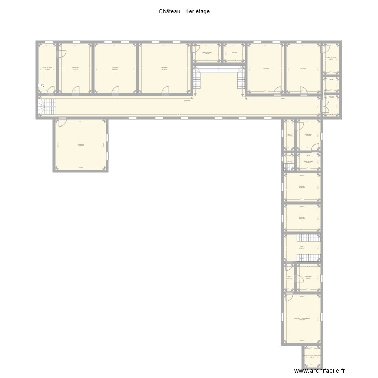 1er étage . Plan de 0 pièce et 0 m2