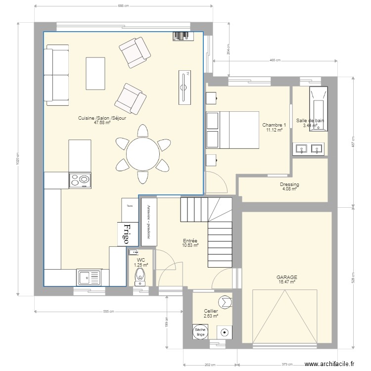 TENTATIVE RDC bis. Plan de 0 pièce et 0 m2