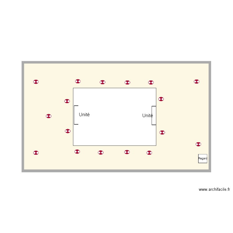 salley. Plan de 1 pièce et 37 m2