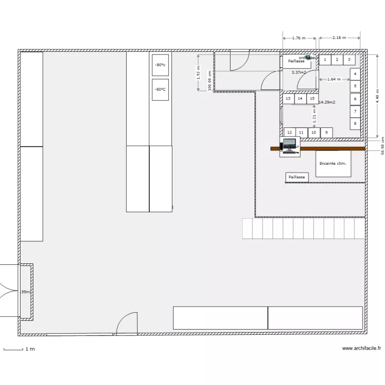 Magasin 045 1er etage mezz. seroth. vers.b. Plan de Magasin 045 1er etage mezz. seroth. vers.b. Plan de