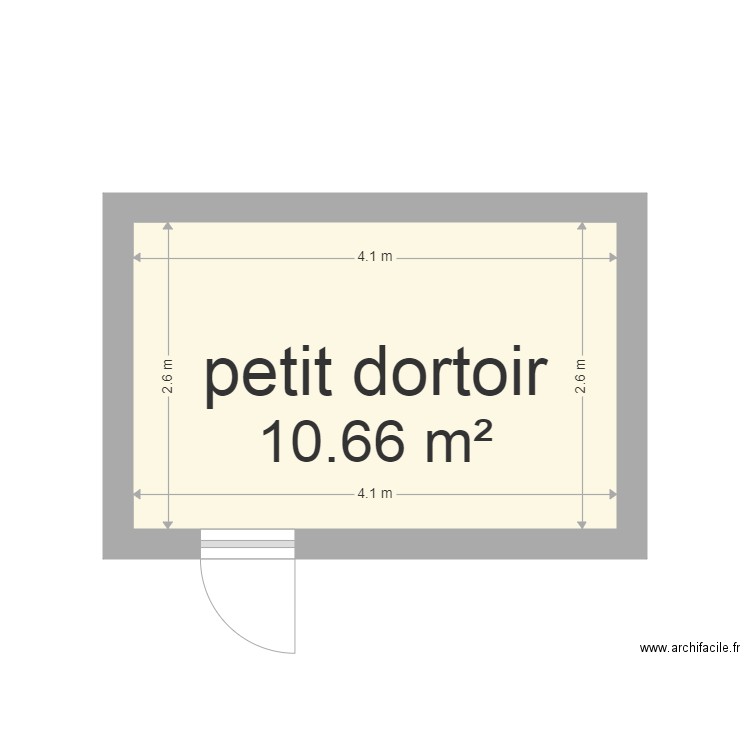 petit dortoir creche. Plan de 0 pièce et 0 m2