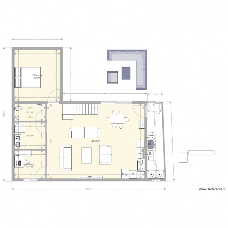 Hangar Maison auffret EF20. Plan de 0 pièce et 0 m2