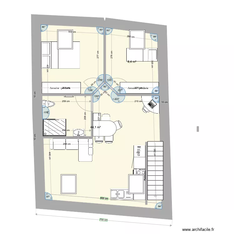 appartement 2 13. Plan de 