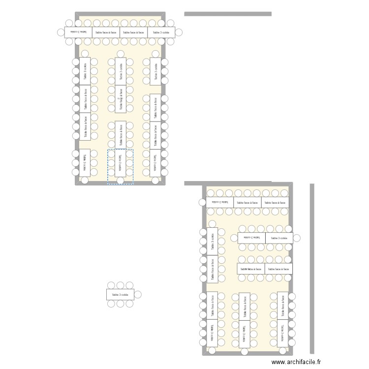plan de table. Plan de 0 pièce et 0 m2