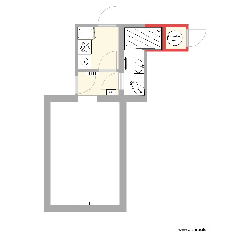 15 Lefebvre RdC cour D. Plan de 0 pièce et 0 m2