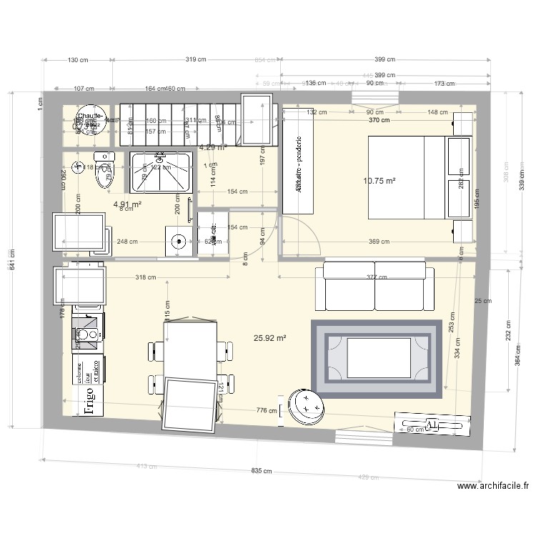étage 2 projet v1. Plan de 0 pièce et 0 m2